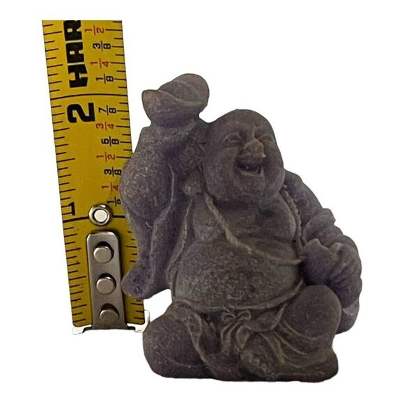 Lot of 3 Buddha Asian Oriental Set of 3 Figurines Good Luck 2” Trinkets Mini - Picture 6 of 16